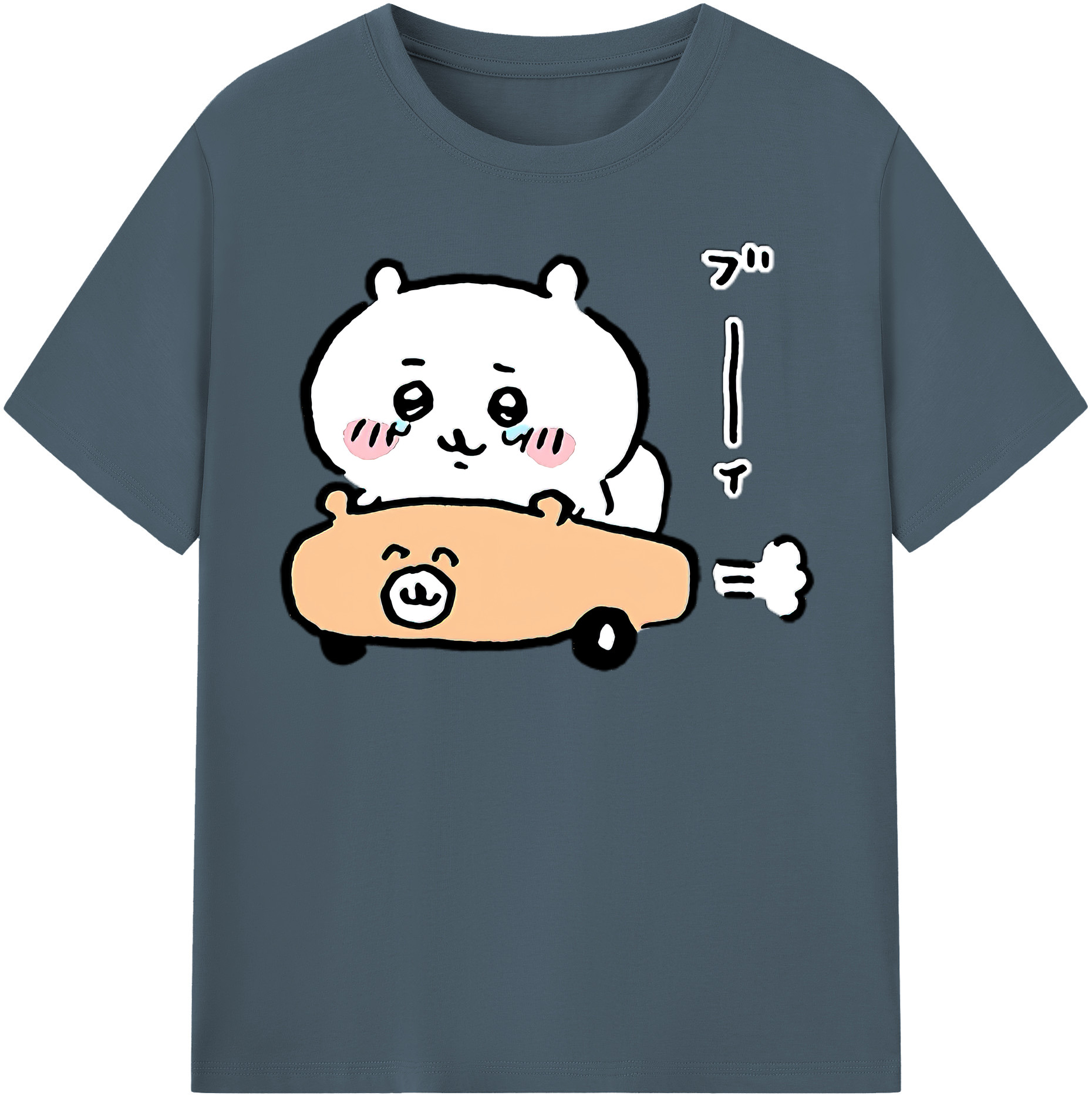 （画像用） ちいかわ ちいかわ Chii-kawa chiikawa 綿100％半袖Tシャツ（フロントプリント）